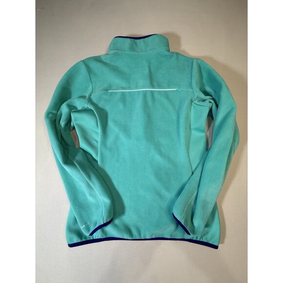 Columbia Omni-Heat Women’s Fleece Pullover Aqua Blue 1/2 Zip Jacket Size Small - Picture 4 of 10